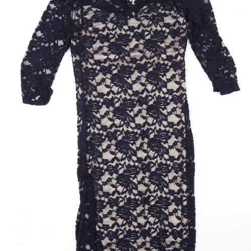 Atmosphere Womens Blue Floral  Shift  Size 8