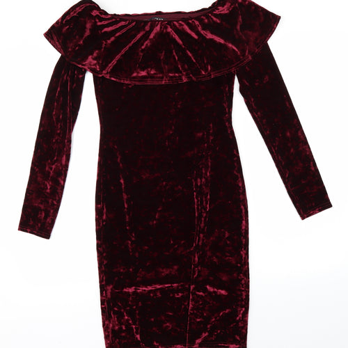 Quiz Womens Red   Pencil Dress  Size 10