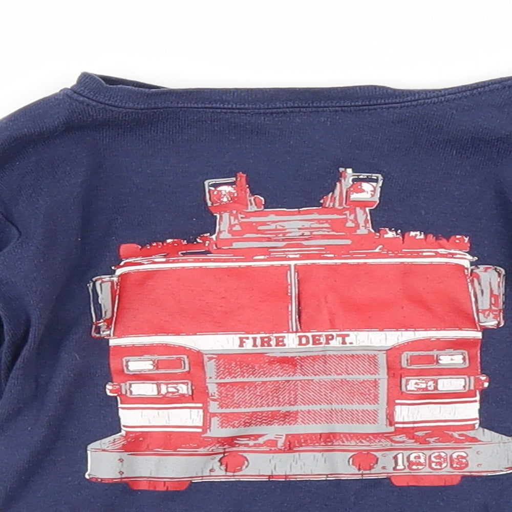Baby Gap Boys Blue   Basic T-Shirt Size 2 Years  - Fire Truck