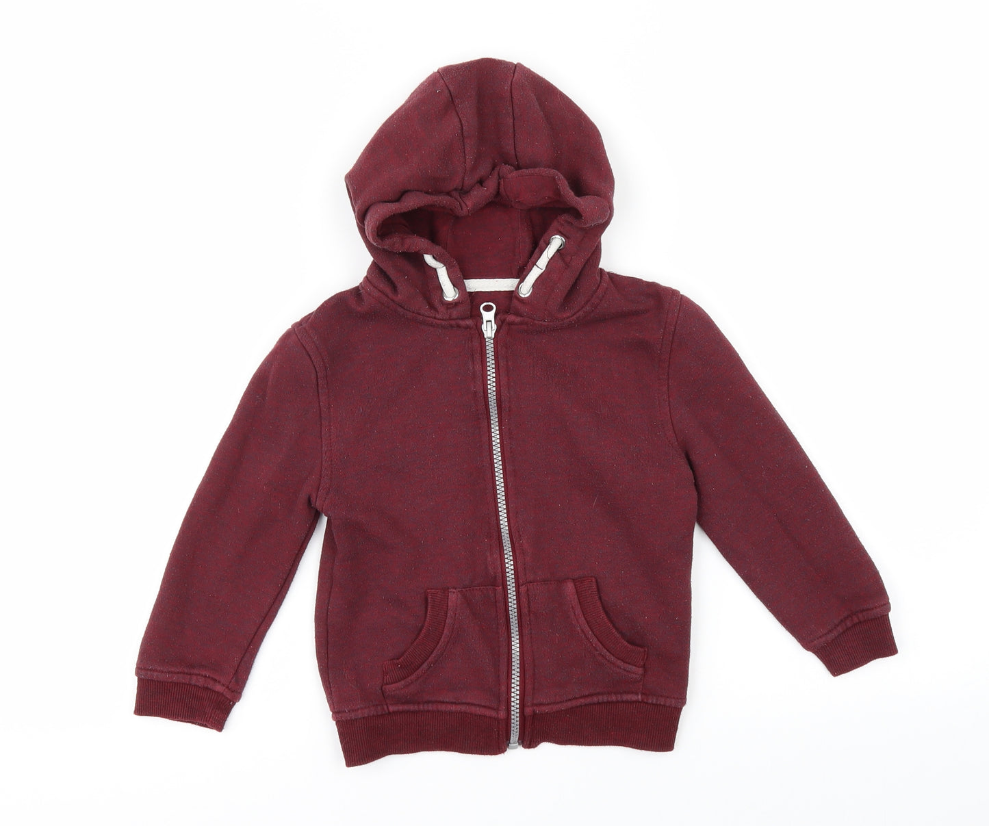 Primark Boys Red   Full Zip Hoodie Size 3 Years