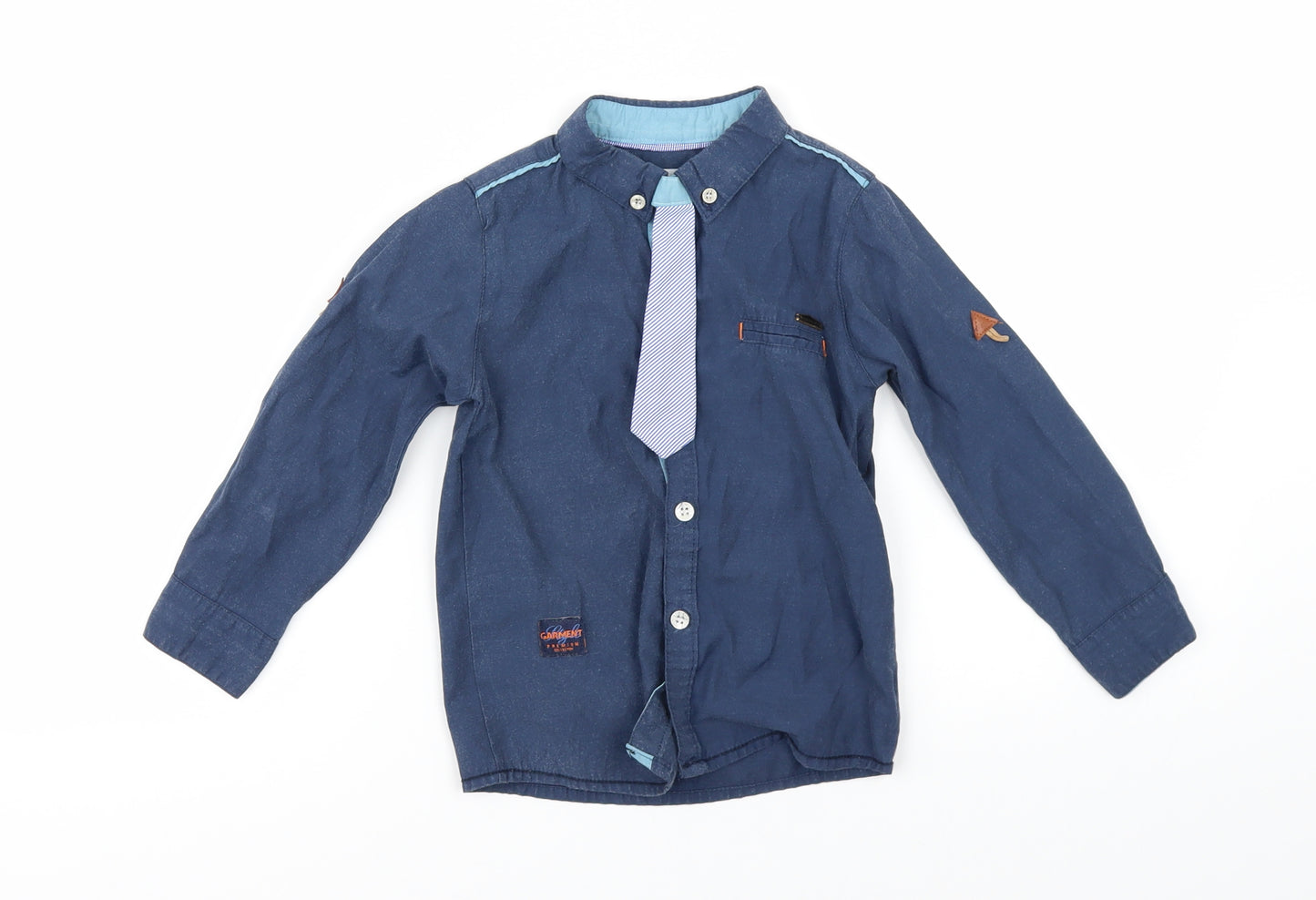 ZY&UP Boys Blue   Basic Dress Shirt Size 2-3 Years