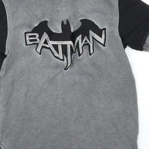 YLW Boys Black   Basic Polo Size 2 Years  - batman superhero