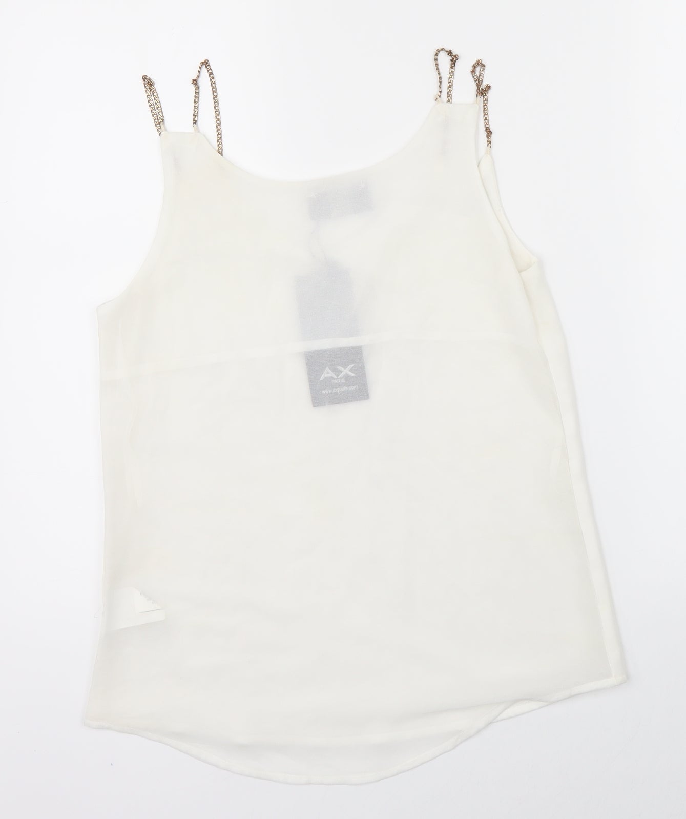 AX Womens White   Basic Blouse Size 8