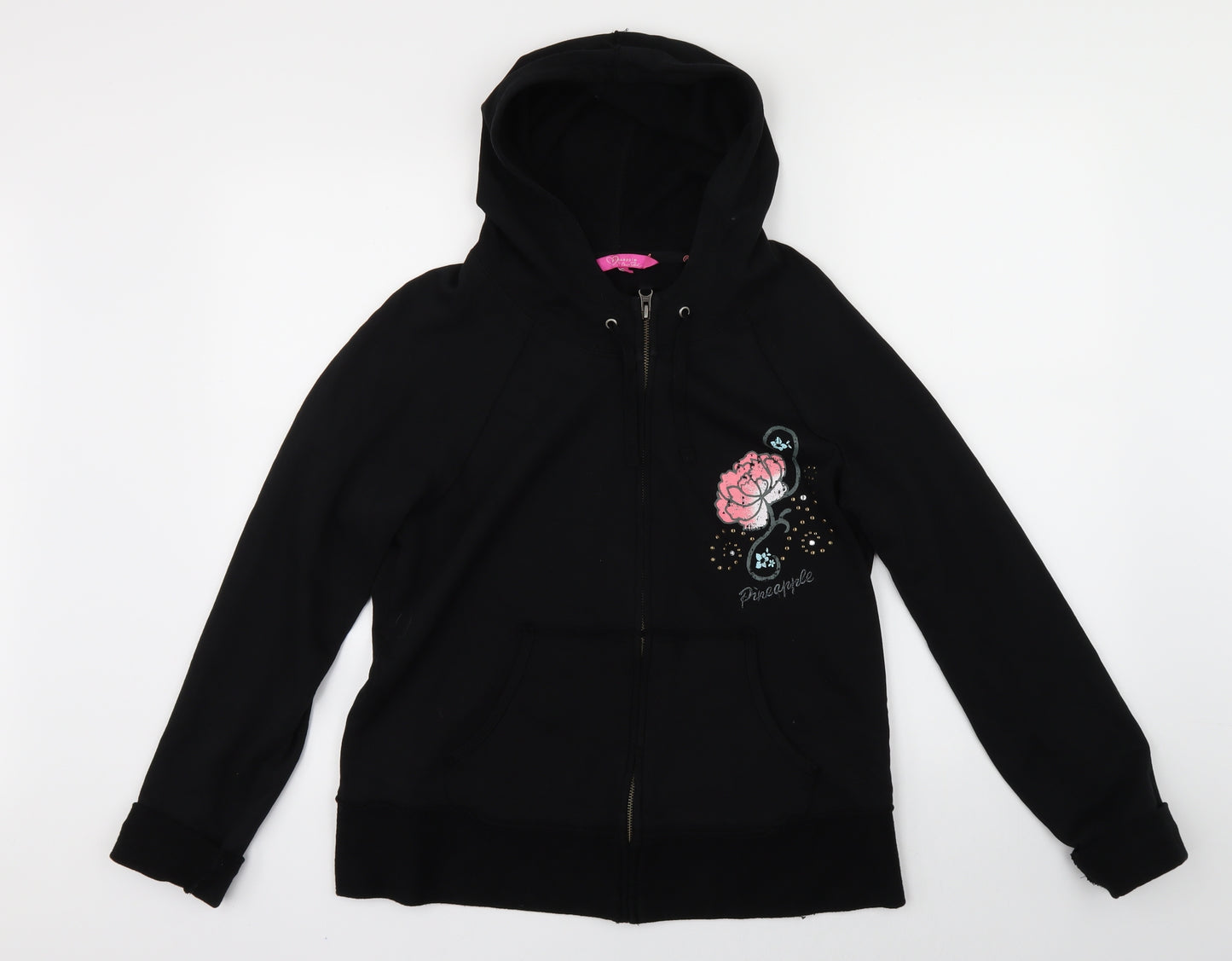 Debenhams Womens Black   Full Zip Hoodie Size 16