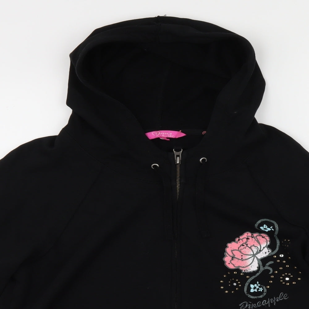 Debenhams Womens Black   Full Zip Hoodie Size 16
