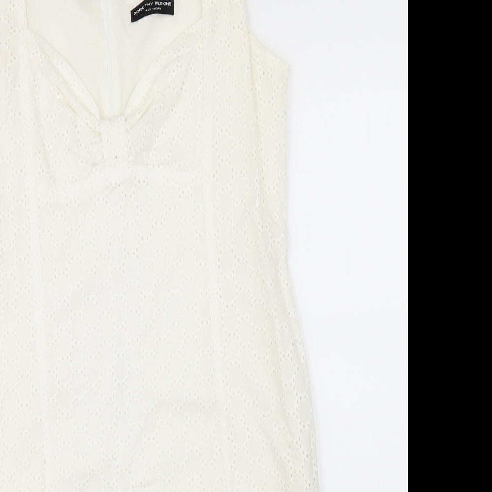 Dorothy Perkins Womens Beige   A-Line  Size 16