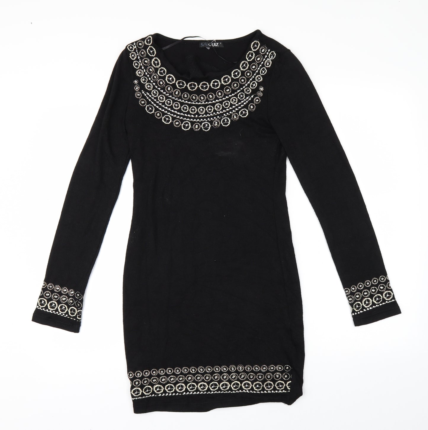 Quiz Womens Black   Shirt Dress  Size S