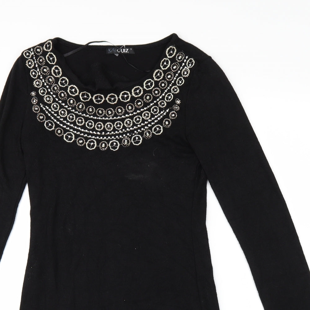Quiz Womens Black   Shirt Dress  Size S