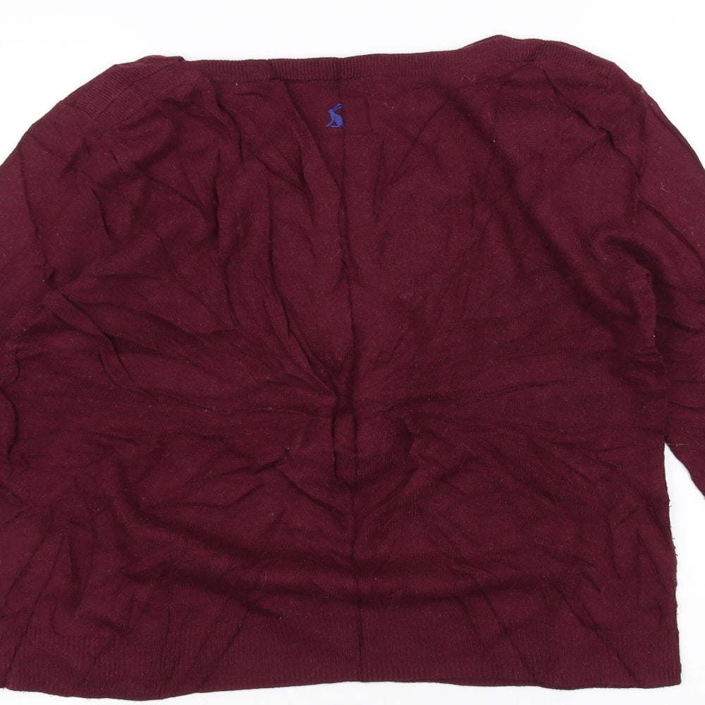Joules Womens Red   Pullover Jumper Size 14  - Dog