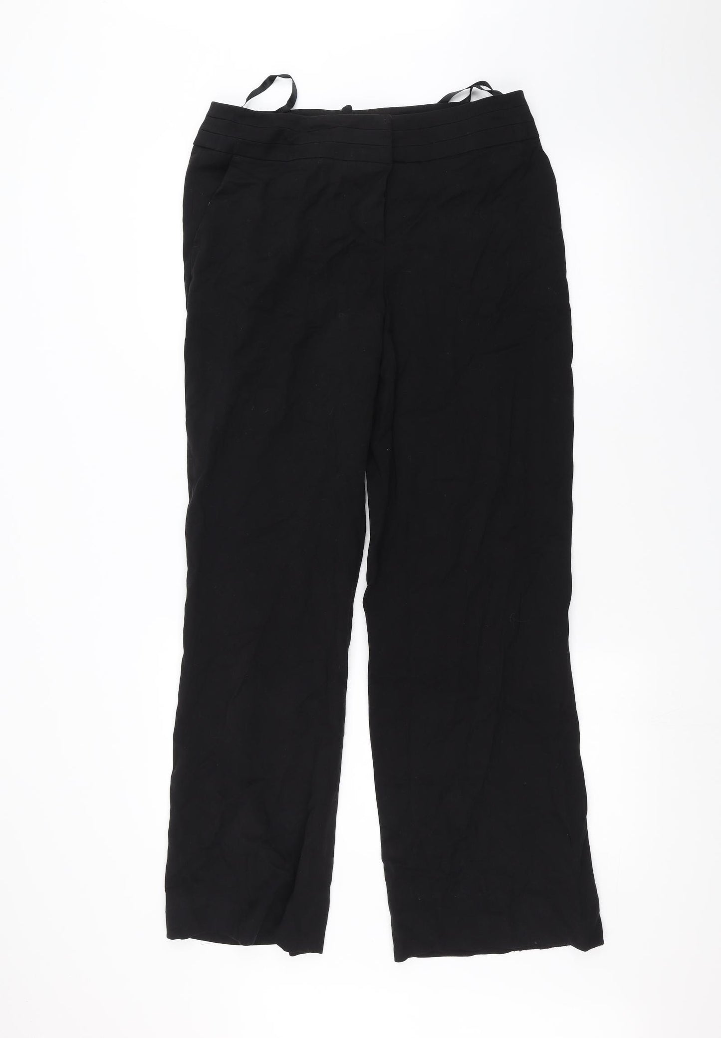 BHS Womens Black   Trousers  Size 14 L29 in