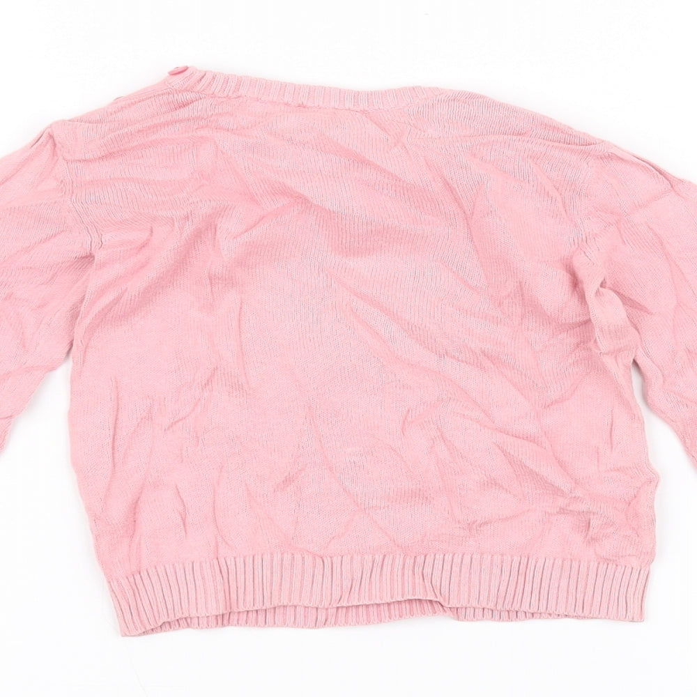 Baby Baby Pink   Pullover Jumper Size 9-12 Months  - snowman