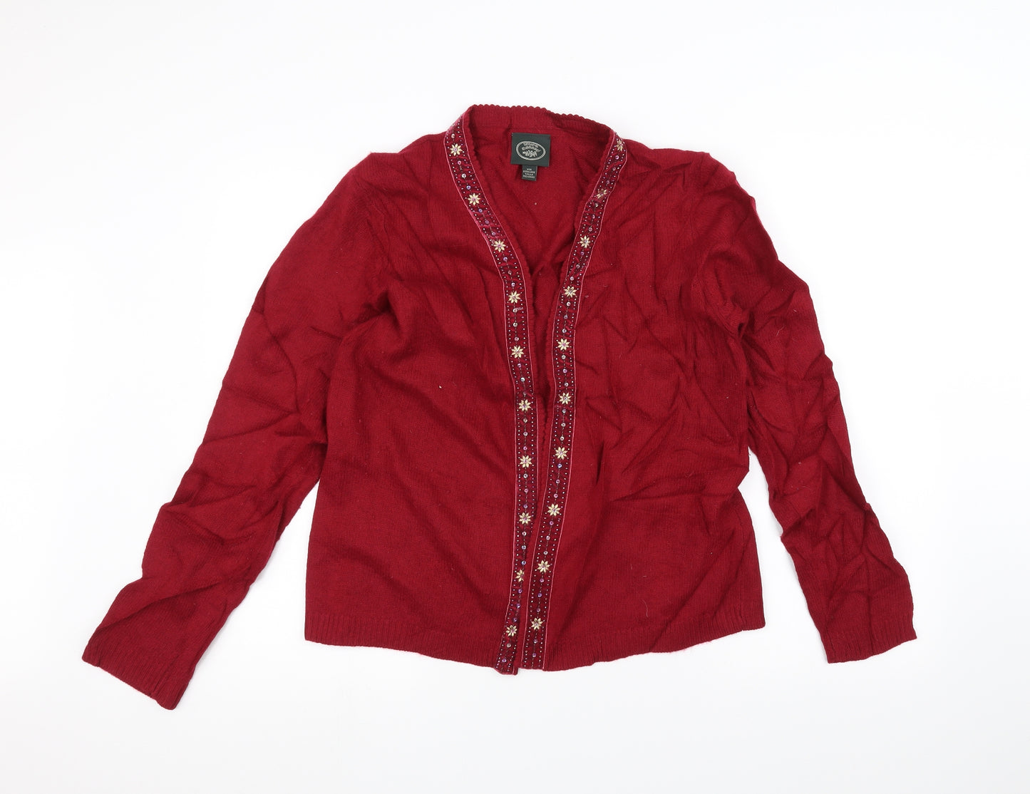 Laura Ashley Womens Red   Jacket Coatigan Size XL
