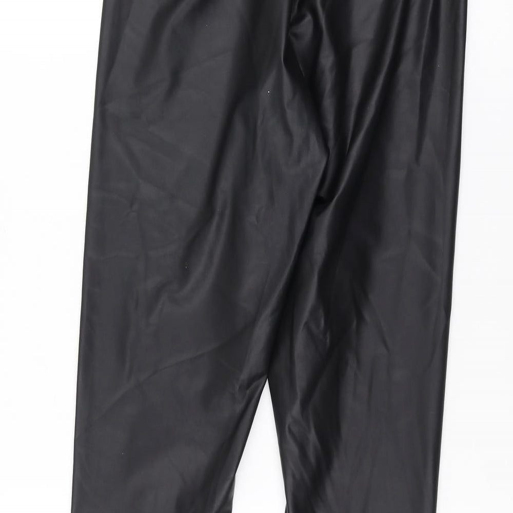 Papaya Womens Black   Trousers  Size 12 L26 in