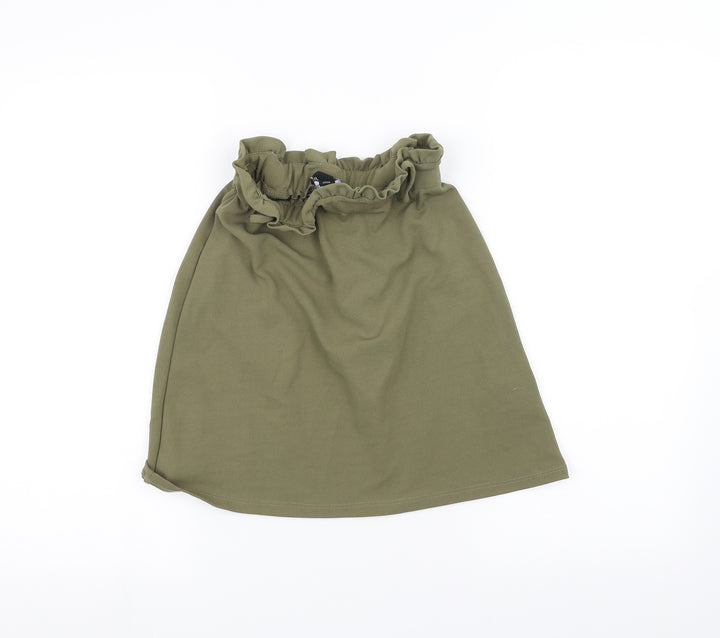 New Look Womens Green A-Line Skirt Size 6