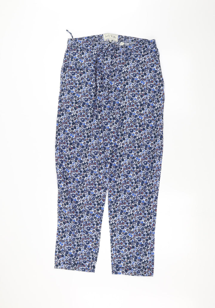 Jack Wills Womens Blue Trousers Size 12 L28 in