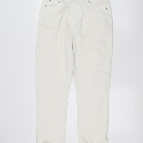 In the Style Womens White   Straight Jeans Size 12 L26 in