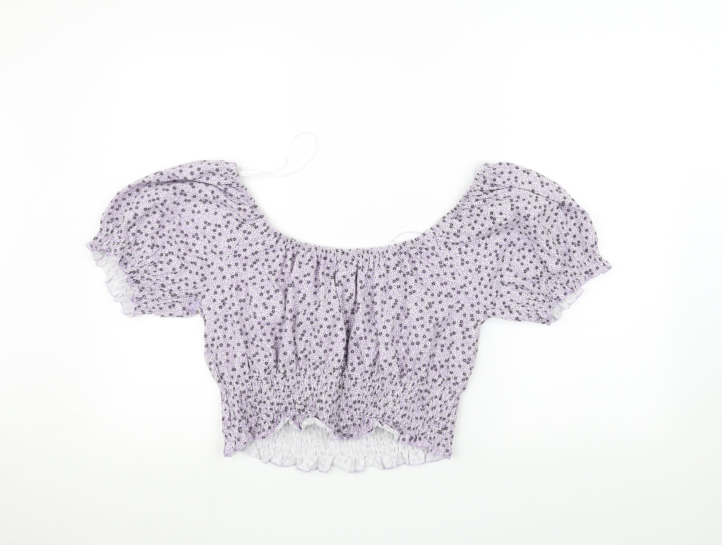 Brave Soul Womens Purple   Basic Blouse Size L