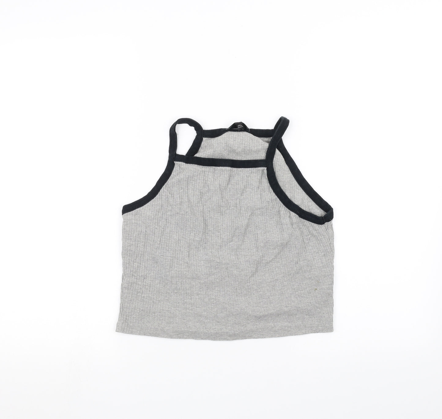 Topshop Womens Grey   Basic Tank Size 16