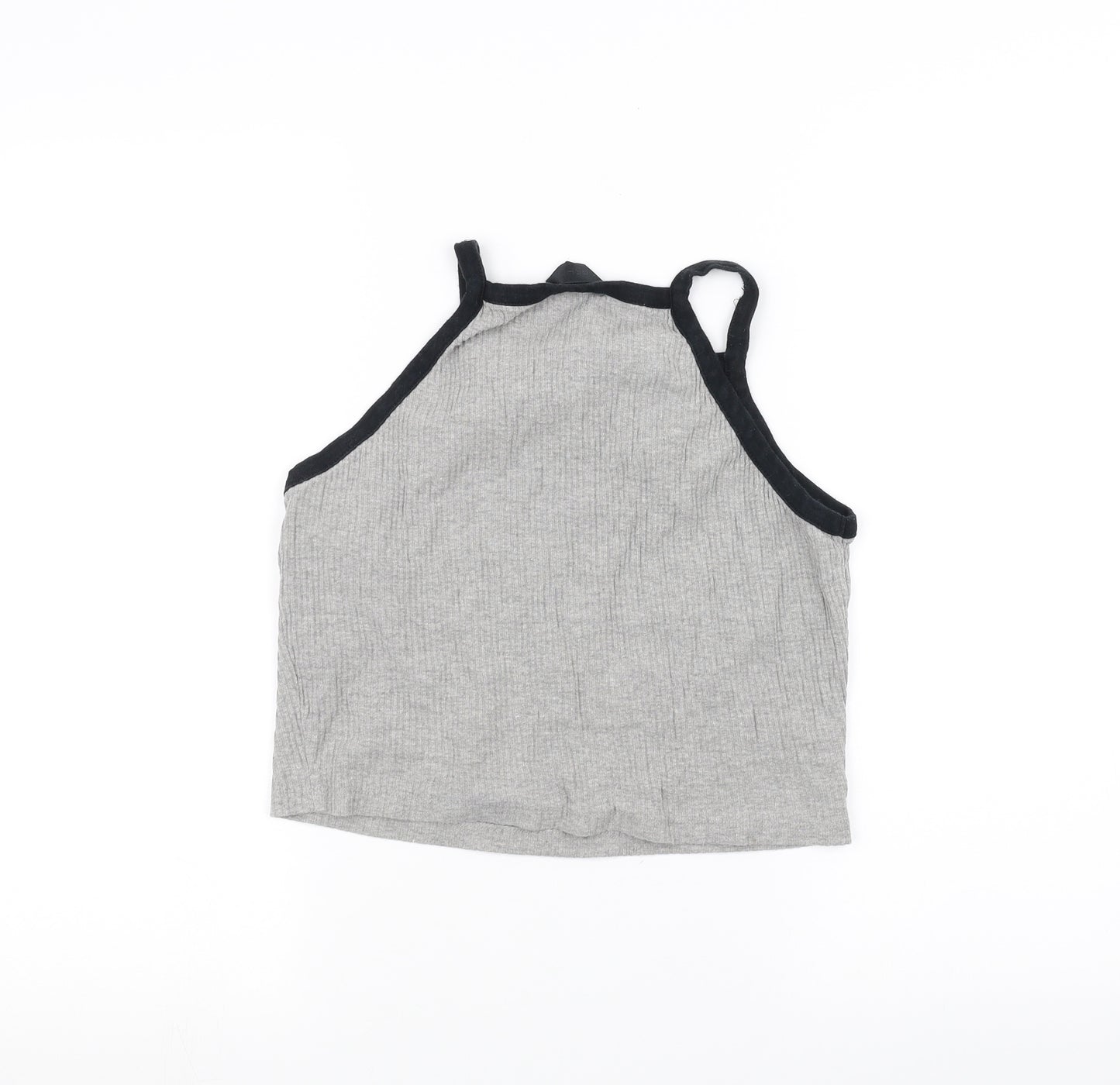 Topshop Womens Grey   Basic Tank Size 16