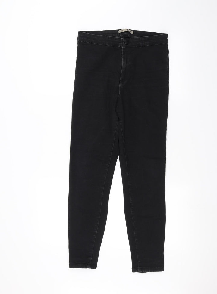 Denim & Co. Womens Black  Denim Skinny Jeans Size 12 L25 in