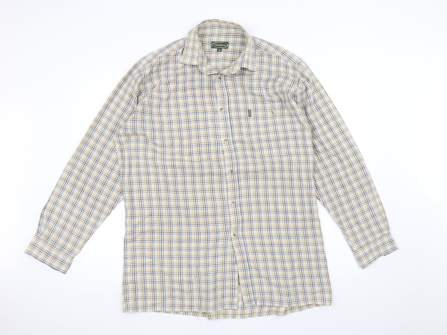 Champion Mens Brown    Dress Shirt Size M