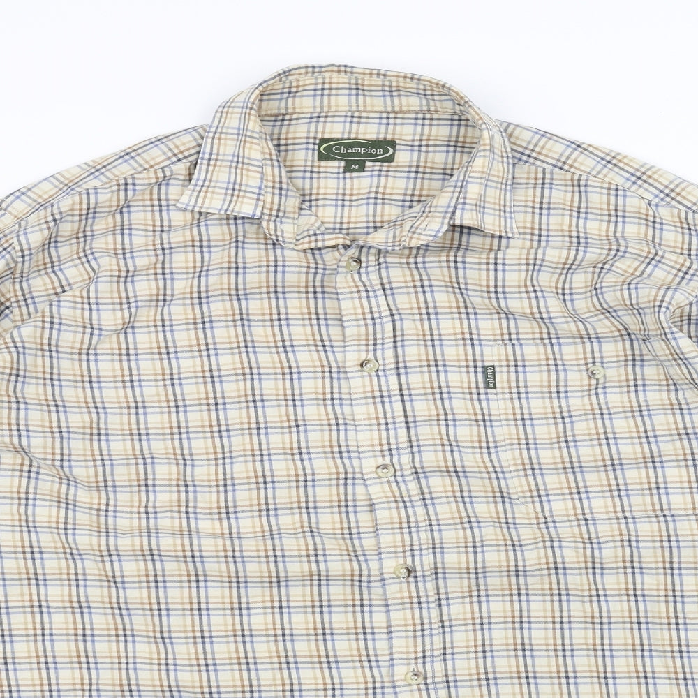 Champion Mens Brown    Dress Shirt Size M