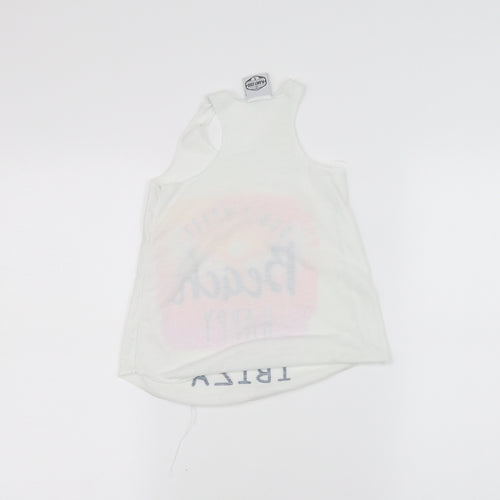 planet zoo Girls White   Basic Tank Size 4 Years