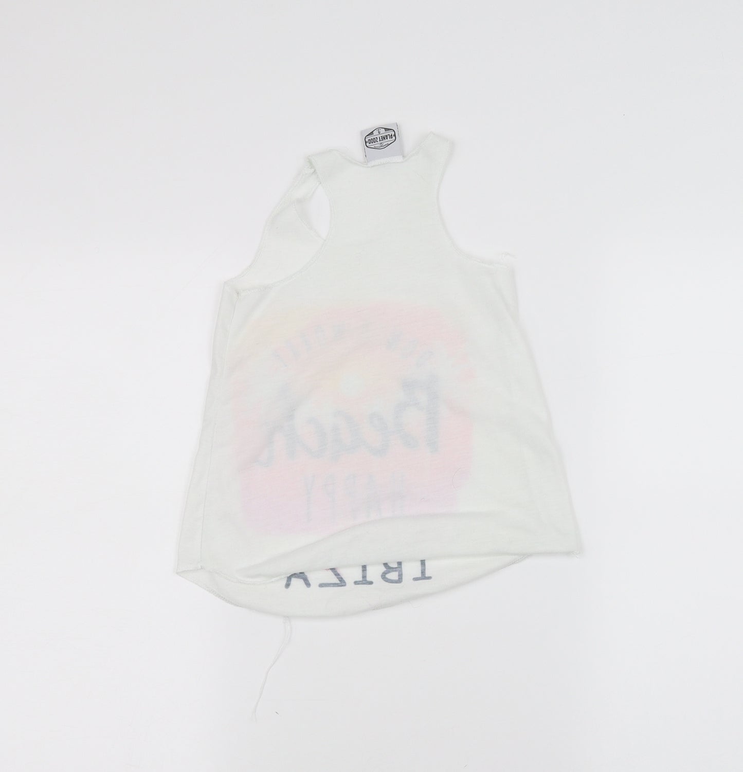 planet zoo Girls White   Basic Tank Size 4 Years