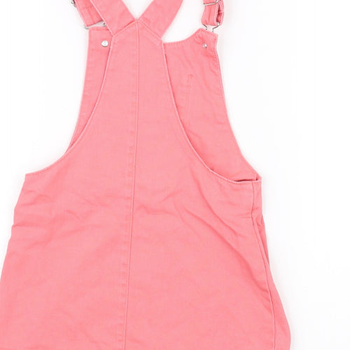 F&F Girls Pink   Pinafore/Dungaree Dress  Size 4-5 Years