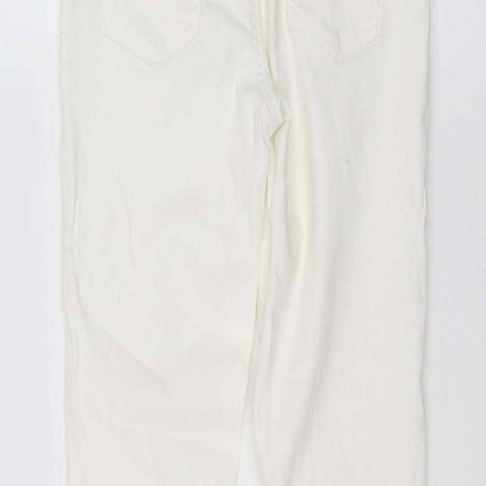 Denim & Co. Girls White   Skinny Jeans Size 9-10 Years