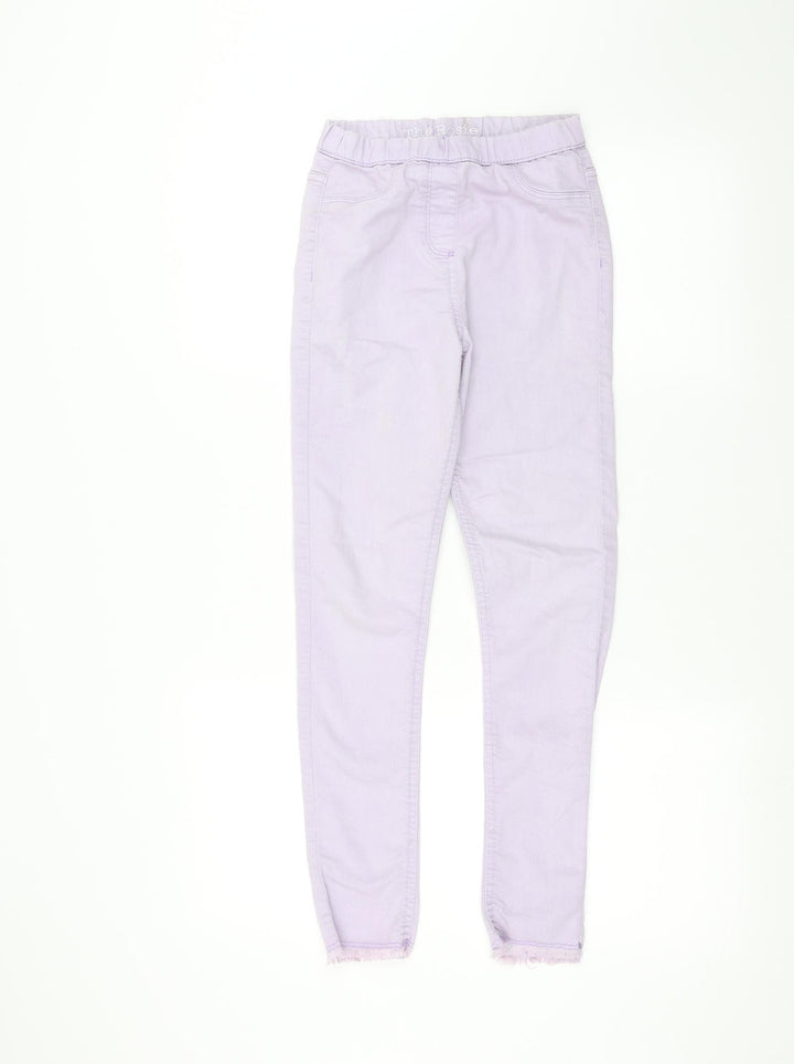 Matalan Girls Purple Skinny Jeans Size 12 Years