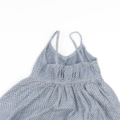 Hullabaloo Girls Blue Polka Dot  A-Line  Size 5-6 Years