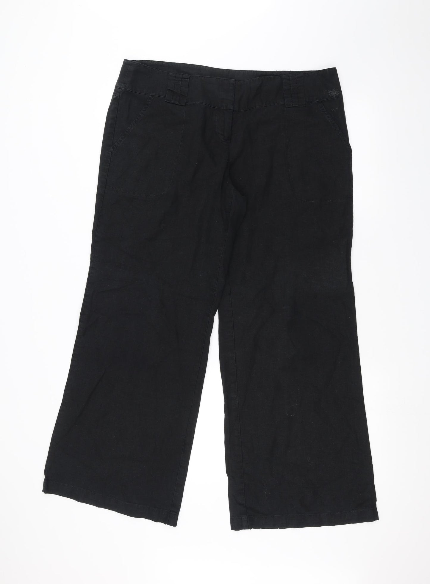 NEXT Womens Black   Trousers  Size 16 L25 in
