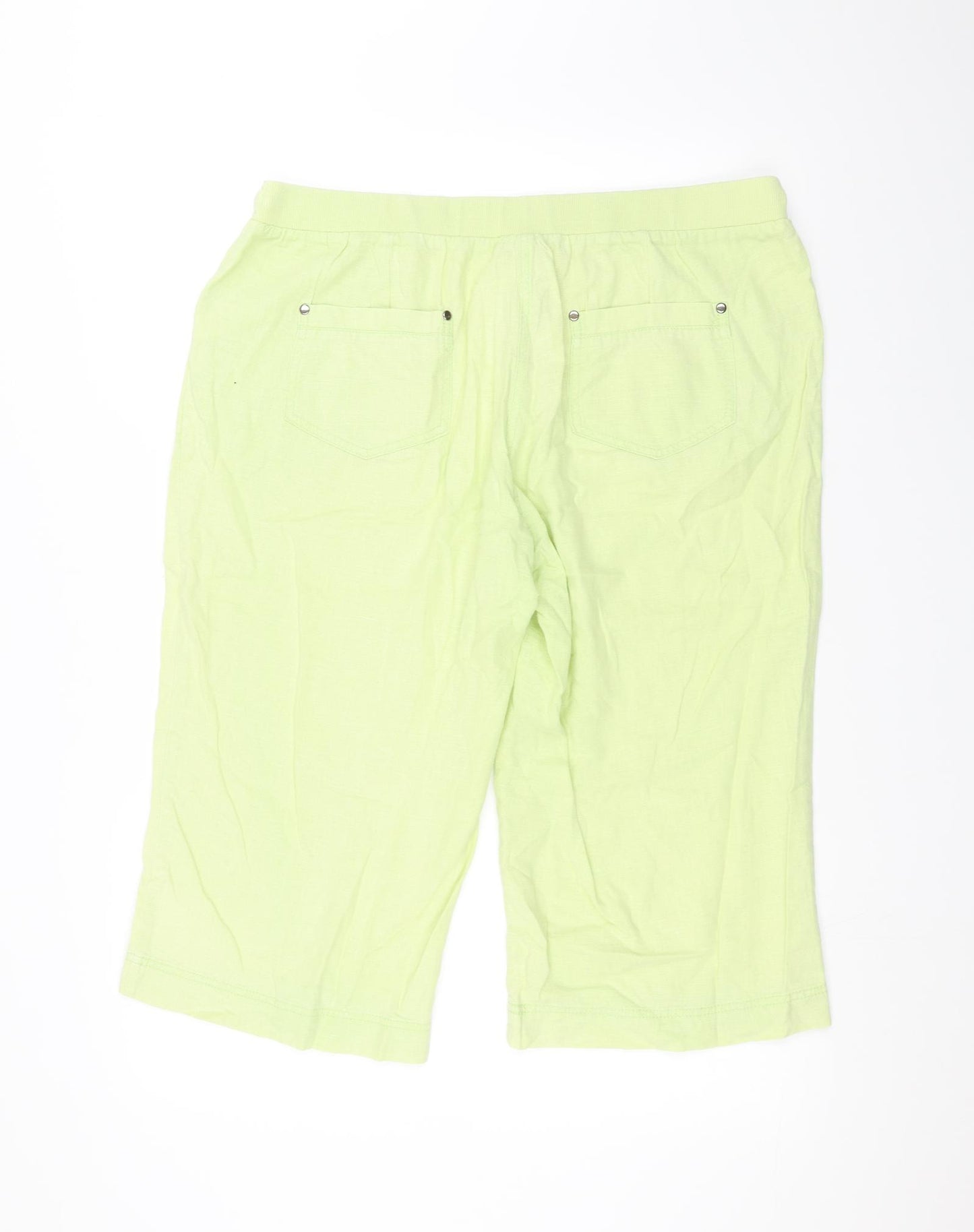 Rivera Womens Green   Paperbag Shorts Size 16