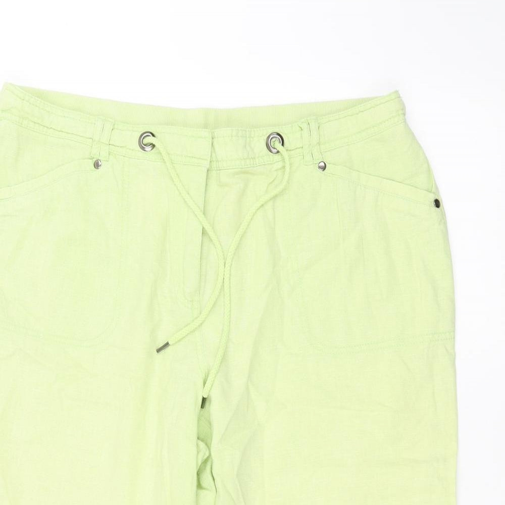 Rivera Womens Green   Paperbag Shorts Size 16