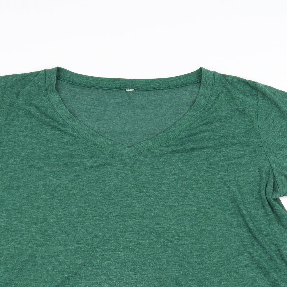 Preworn Mens Green    T-Shirt Size 2XL