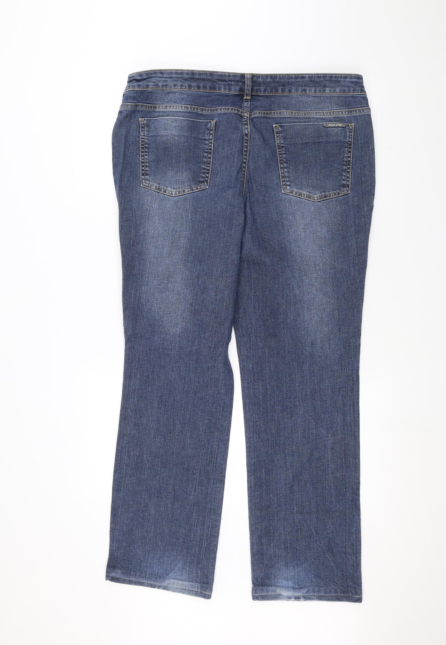 White Stuff Womens Blue  Denim Straight Jeans Size 16 L28 in