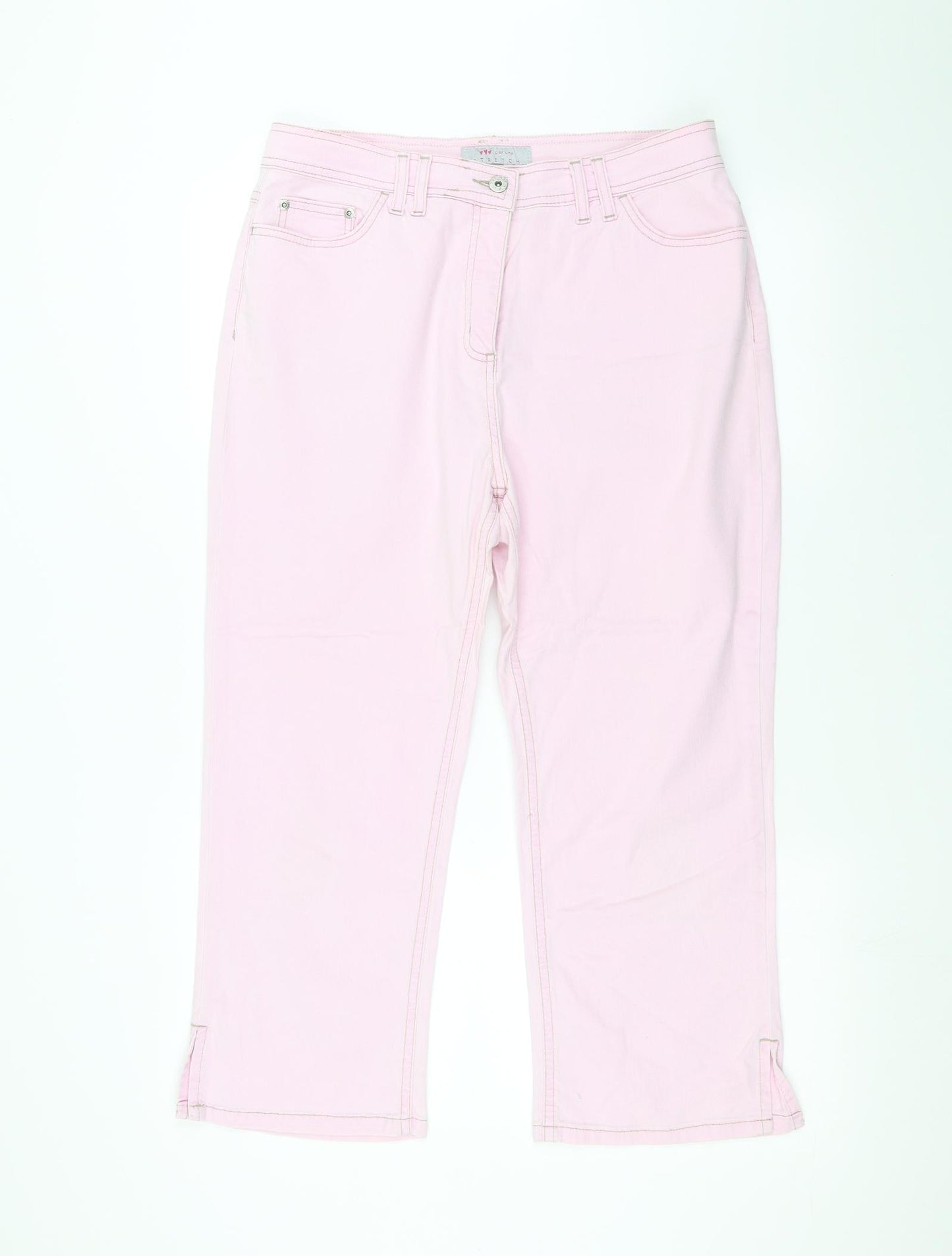 Per Una Womens Pink   Straight Jeans Size 16 L21 in