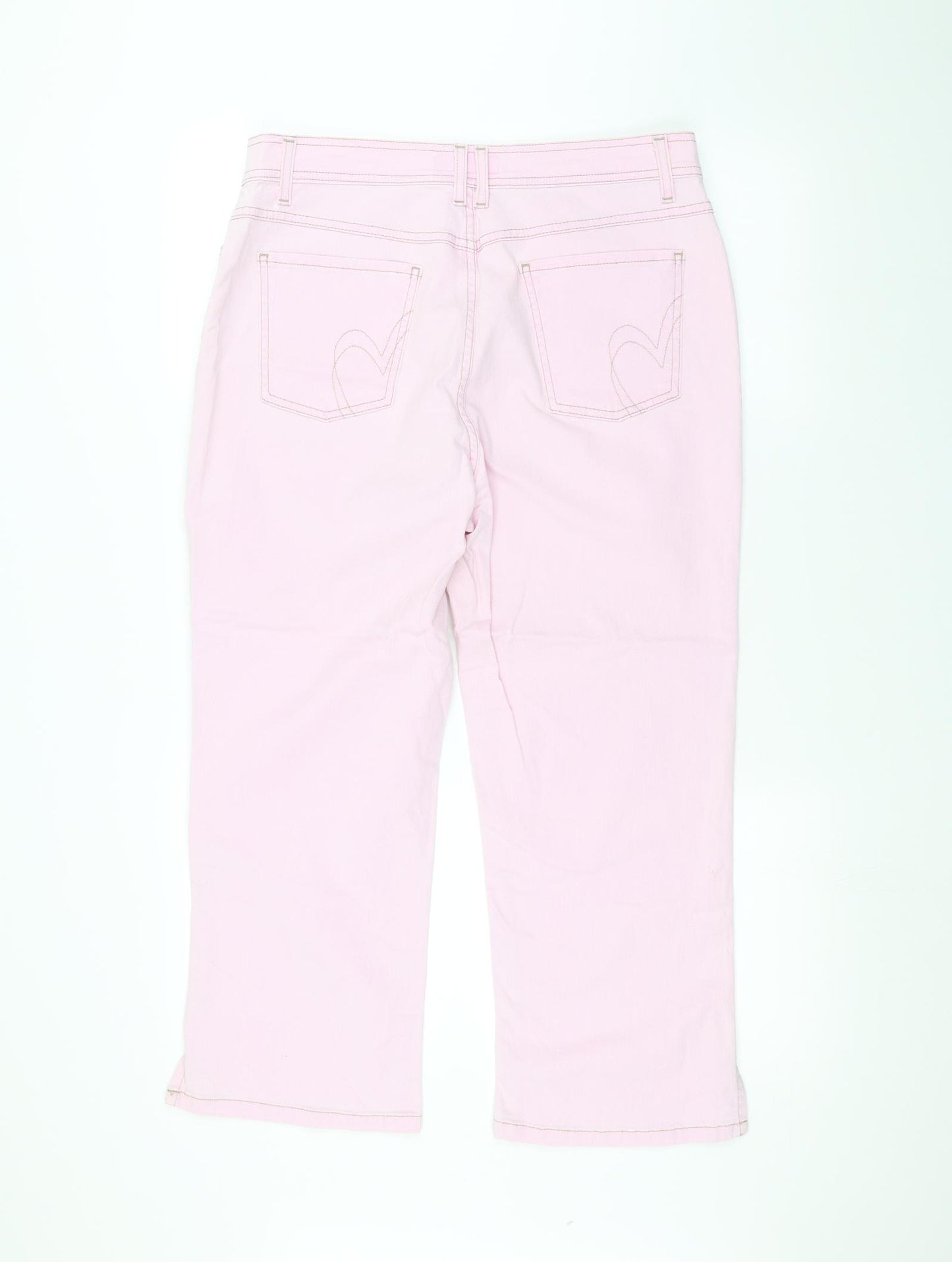 Per Una Womens Pink   Straight Jeans Size 16 L21 in