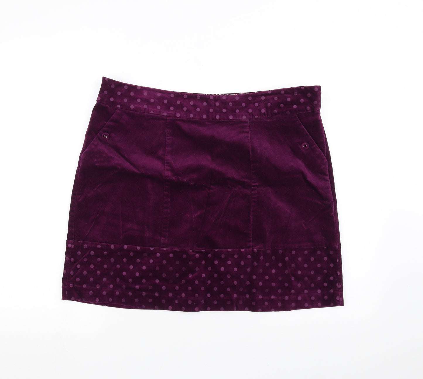 White Stuff Womens Purple   A-Line Skirt Size 14