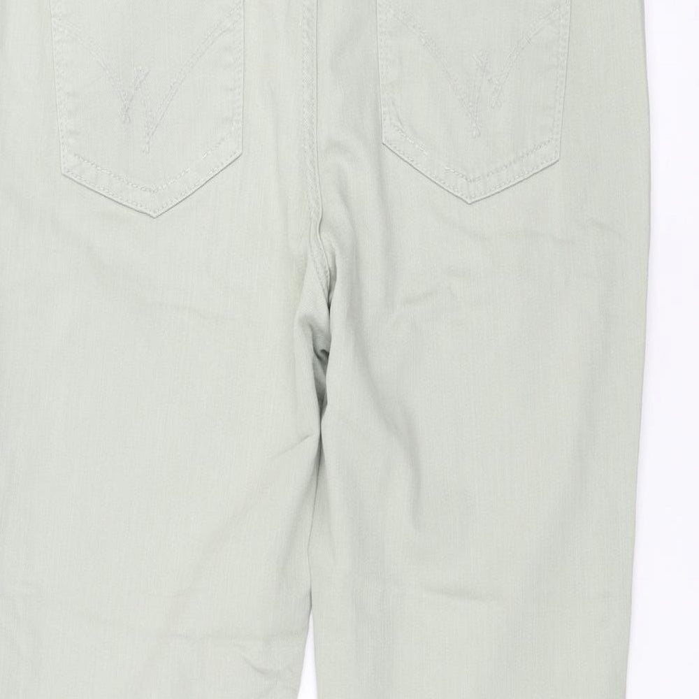 Preworn Womens Green   Straight Jeans Size 16 L25 in