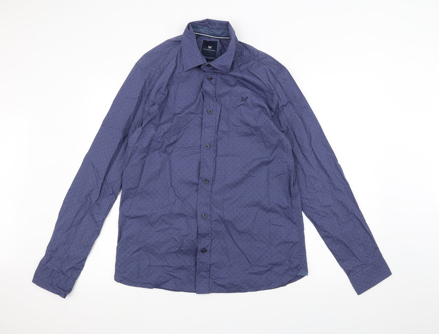 Crew Clothing Mens Blue    Dress Shirt Size M