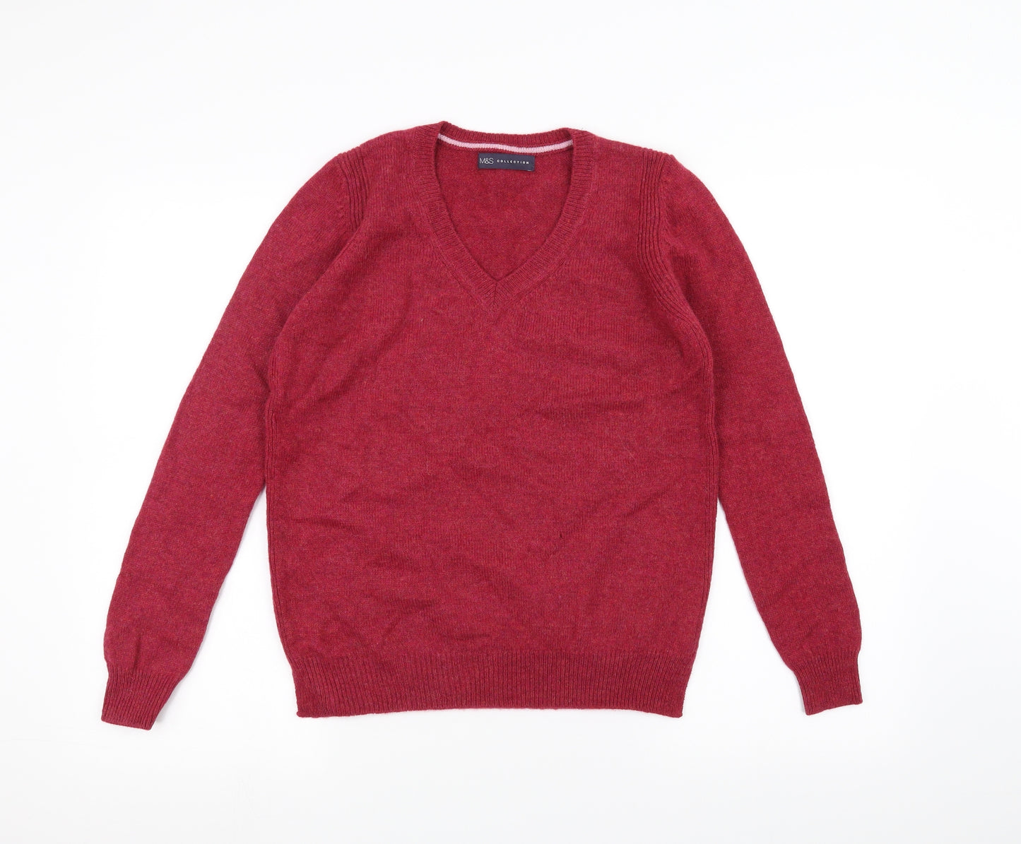 Marks and Spencer Womens Red   Pullover Jumper Size 8