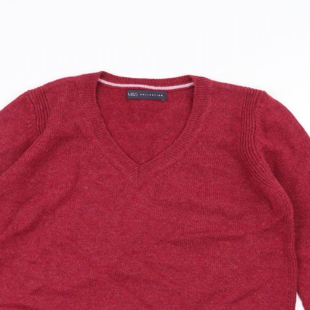 Marks and Spencer Womens Red   Pullover Jumper Size 8