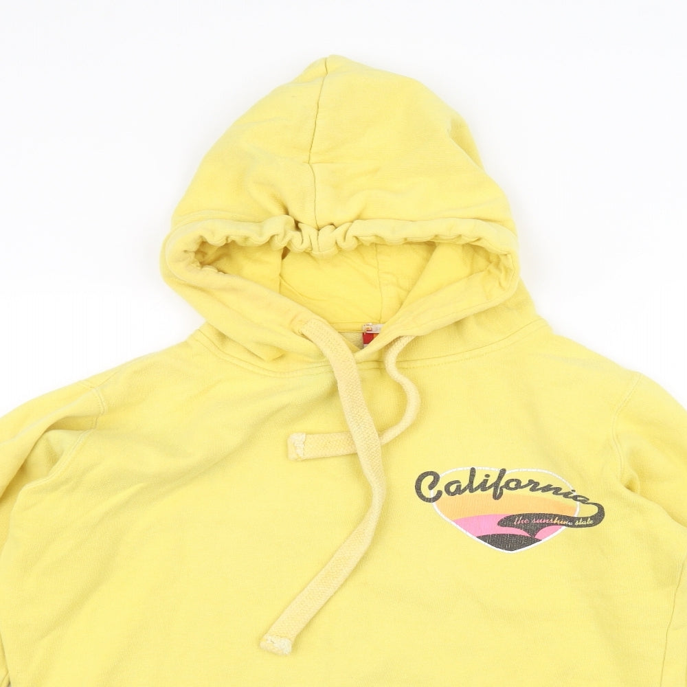 SoulCal&Co Womens Yellow   Pullover Hoodie Size 12