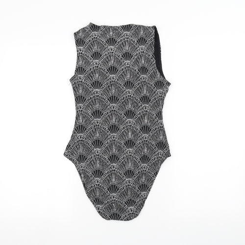 H&M Womens Black   Bodysuit One-Piece Size S