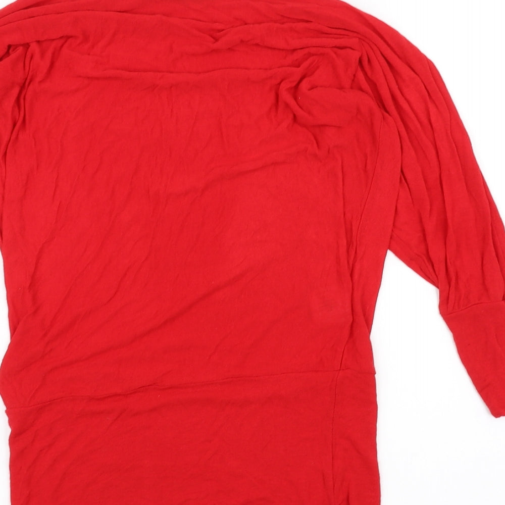 Jane Norman Womens Red   Basic T-Shirt Size M