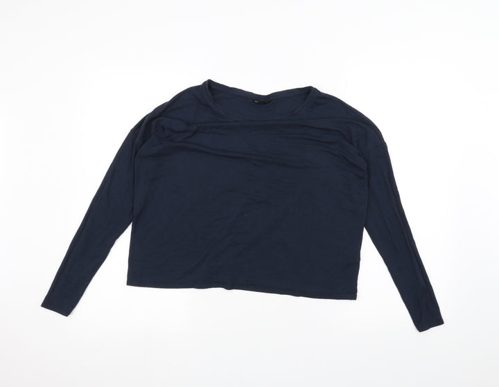 Topshop Womens Blue   Basic T-Shirt Size 8