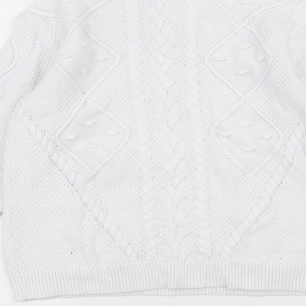 Laura Ashley Womens White   Pullover Jumper Size 10