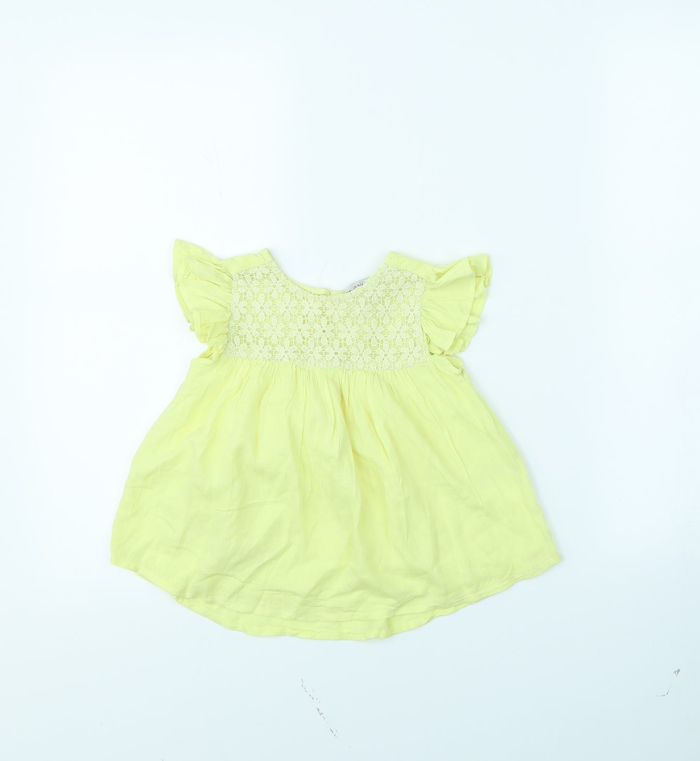 Evie Girls Yellow   Basic Blouse Size 2 Years